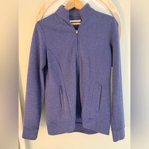 Peter Millar Blue Textured Zip-Up Jacket